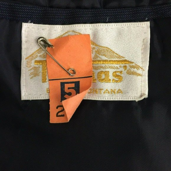 Thomas Suit Jacket Blazer Sports Coat Mens 100% Pure Wool 42L Blue Pinstripe 6 P - Picture 10 of 12